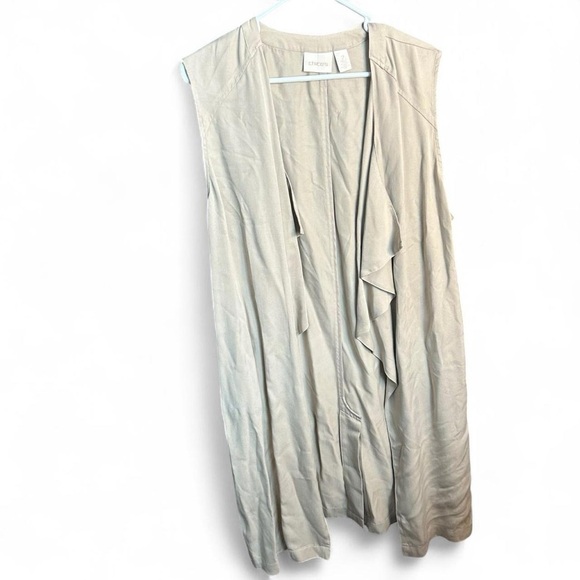 Chico’s Tan Fast Cardigan Duster – Size L/12 - Picture 5 of 8